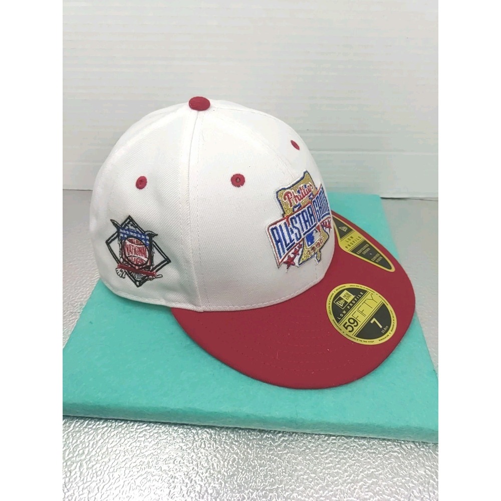 New‎ Era Low Profile 59fifty Phillies Patriotic Contoured Curved Cap Hat Size 7